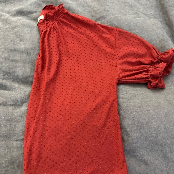 Madewell Brick Red Top - Picture 3 of 4